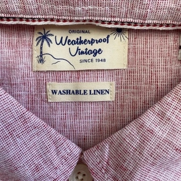 Weatherproof Pink Casual Button Down Shirt Lightweight Cotton - Picture 9 of 16